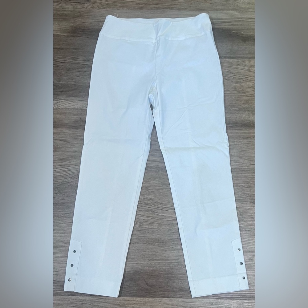 Women's Elliott Lauren Pull On White Cropped Pants